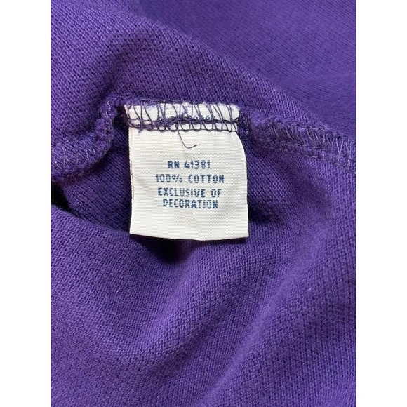 Polo Ralph Lauren Polo Shirt Mens Size Large Custom Fit Purple Pique Green Pony - Picture 7 of 7
